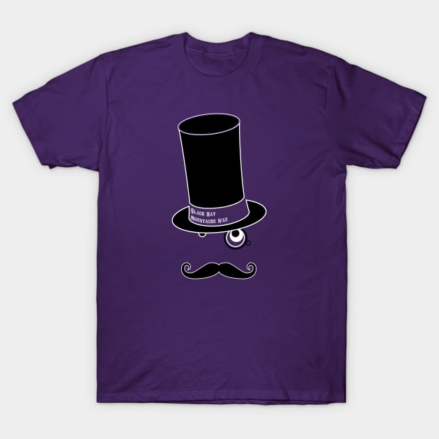 Black Hat Wax T-Shirt by wuxter